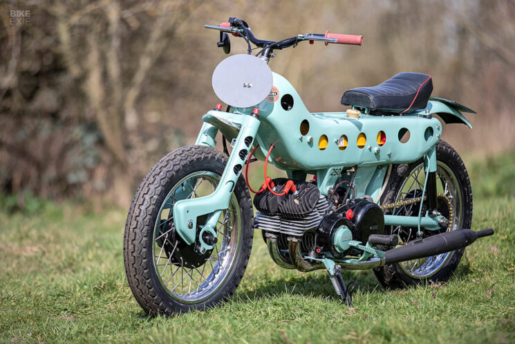 Custom Ariel Leader two-stroke by Ivan Counsell