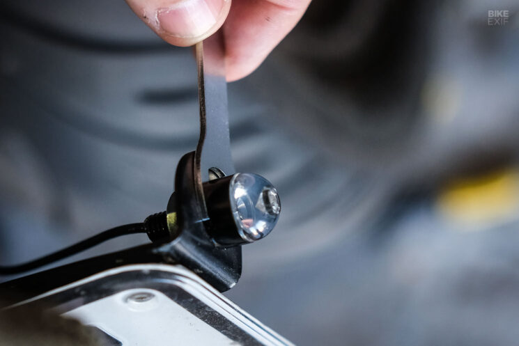 Purpose Built Moto LED motorcycle headlight and turn signals