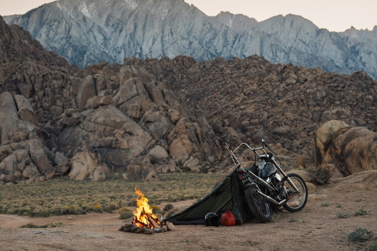 Abel Brown Nomad 4 Motorcycle Tent