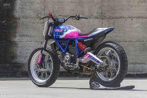 Ducati Scrambler flat tracker by Samy Garage and Greaser Garage