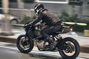 The new Royal Enfield Continental GT customized by Rough Crafts