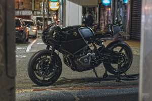 The new Royal Enfield Continental GT customized by Rough Crafts